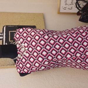 Hold/Geometric Print Dress